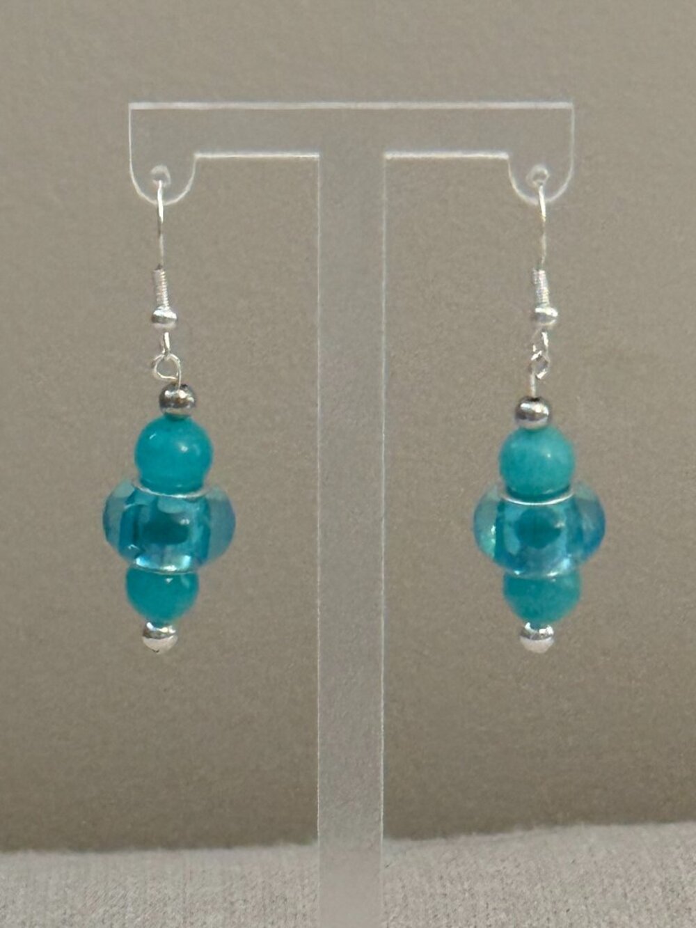 Blue Sky Amazonite Dangle Earrings